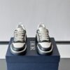 Dior Black and White Leather CD Logo Low-Top Sneaker