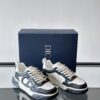 Dior Black and White Leather CD Logo Low-Top Sneaker