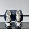 Dior Black and White Leather CD Logo Low-Top Sneaker