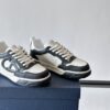 Dior Black and White Leather CD Logo Low-Top Sneaker