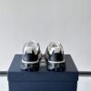 Dior Black and White Leather CD Logo Low-Top Sneaker