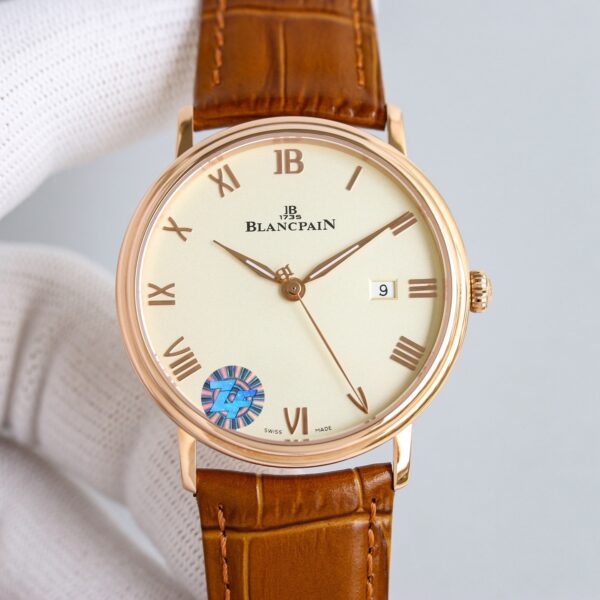 BLANCPEIN Classic Series VILLERET Automatic Mechanical Movement 30 Meter Waterproof Men's Watch Swiss Watch