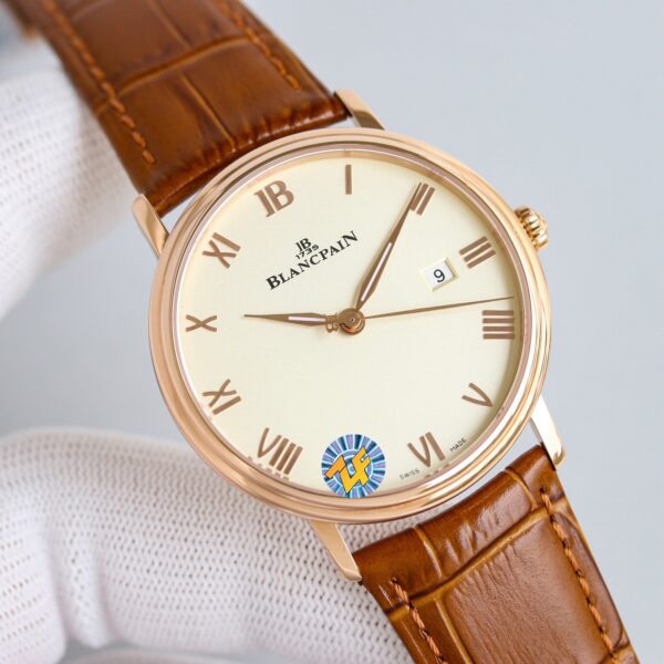 BLANCPEIN Classic Series VILLERET Automatic Mechanical Movement 30 Meter Waterproof Men's Watch Swiss Watch