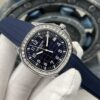 Patek Philippe Diver Series Quartz Movement Women's Watch Swiss Watch Stainless Steel Case Rubber Strap