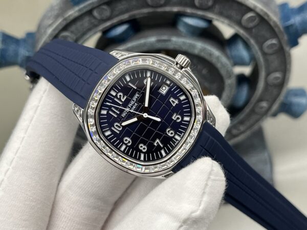 Patek Philippe Diver Series Quartz Movement Women's Watch Swiss Watch Stainless Steel Case Rubber Strap