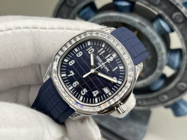 Patek Philippe Diver Series Quartz Movement Women's Watch Swiss Watch Stainless Steel Case Rubber Strap