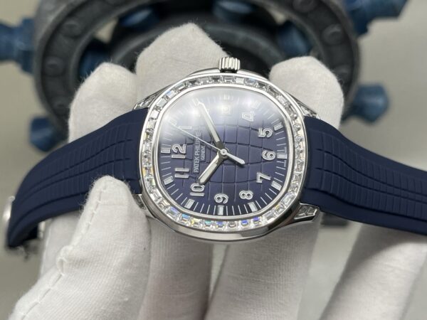 Patek Philippe Diver Series Quartz Movement Women's Watch Swiss Watch Stainless Steel Case Rubber Strap