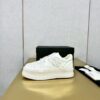 sy_no_509CAC2AF239607C0340A2E896A8C9F1_2 Chanel Off-White Leather Platform Low-Top Sneaker with Perforated CC Logo and Ribbed Sole