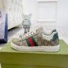sy_no_50A03DABACE1793DB33D2E2F5B411E41_2 Gucci Screener GG Supreme Canvas Sneaker with Web Stripe