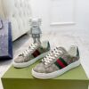 sy_no_50A03DABACE1793DB33D2E2F5B411E41_4 Gucci Screener GG Supreme Canvas Sneaker with Web Stripe