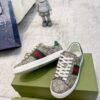 sy_no_50A03DABACE1793DB33D2E2F5B411E41_5 Gucci Screener GG Supreme Canvas Sneaker with Web Stripe