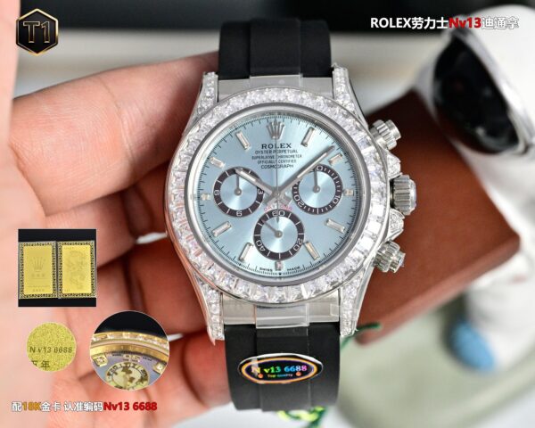 Rolex automatic mechanical movement 100 meter waterproof men's watch Swiss watch 40mm white dial