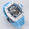 Ceramic 055 Richard Men's Automatic Mechanical Watch Hollow Men's Watch Ultra Thin Luminous Tape Waterproof