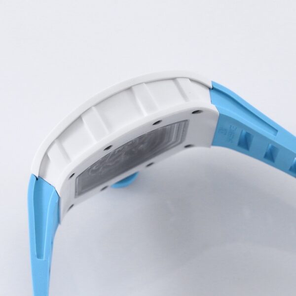 Ceramic 055 Richard Men's Automatic Mechanical Watch Hollow Men's Watch Ultra Thin Luminous Tape Waterproof