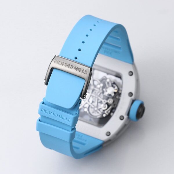 Ceramic 055 Richard Men's Automatic Mechanical Watch Hollow Men's Watch Ultra Thin Luminous Tape Waterproof