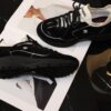 sy_no_523BE4E99C4E61DD3F343F5F8F08DFA5_6 Chanel Black and White Mixed Material Low-Top Sneaker with Contrast Piping and CC Logo