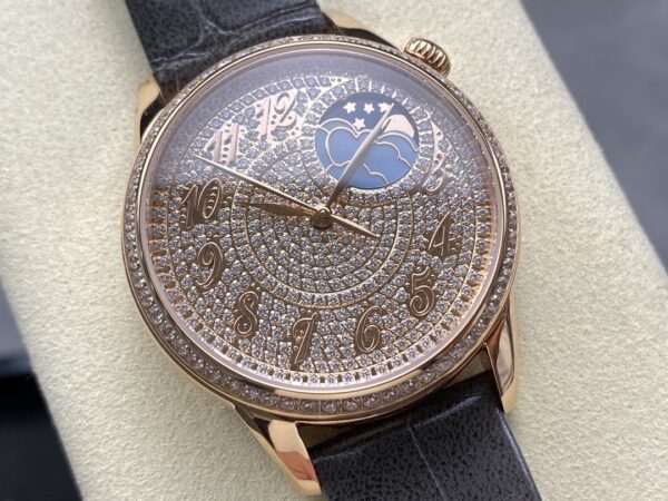 sy_no_534DB5CF17882DA92FF97DEEBFFFE0A1_1 Vacheron Constantin automatic mechanical movement 30 meter waterproof women's watch Swiss watch 37mm gold dial K gold 18K rose gold case