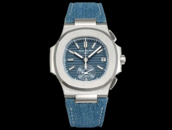 sy_no_53E940C505A6A6C005646536240EBD6D_0 Patek Philippe Sport Elegance NAUTILUS series automatic mechanical movement 30 meter waterproof men's watch Swiss watch blue dial