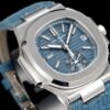 sy_no_53E940C505A6A6C005646536240EBD6D_2 Patek Philippe Sport Elegance NAUTILUS series automatic mechanical movement 30 meter waterproof men's watch Swiss watch blue dial