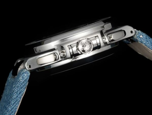 sy_no_53E940C505A6A6C005646536240EBD6D_6 Patek Philippe Sport Elegance NAUTILUS series automatic mechanical movement 30 meter waterproof men's watch Swiss watch blue dial