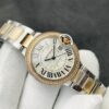 Cartier Blue Balloon Series Automatic Mechanical Movement Women's Watch Swiss Watch White Dial Stainless Steel Case