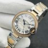Cartier Blue Balloon Series Automatic Mechanical Movement Women's Watch Swiss Watch White Dial Stainless Steel Case