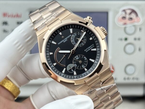 sy_no_557E873D43DEC5F6E7828D3799F2D530_1 Vacheron Constantin Grand Cross Four Seas series OVERSEAS automatic mechanical movement date display black dial