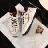 sy_no_560C0E2DD154136B20A24989179C93C6_7 Chanel Off-White and Burgundy Mixed Material Low-Top Sneaker with Contrast Piping and CC Logo