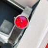 sy_no_58129C23428E1E557B2B8B336F0603F5_5 DIOR watch quartz movement stainless steel strap 25mm red dial women's watch 50m waterproof