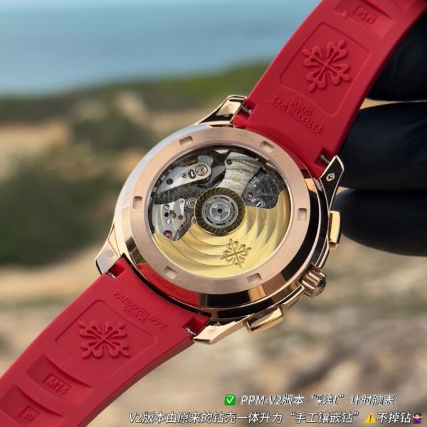 Patek Philippe AQUANAUT series automatic mechanical movement for women, Swiss watch with white dial