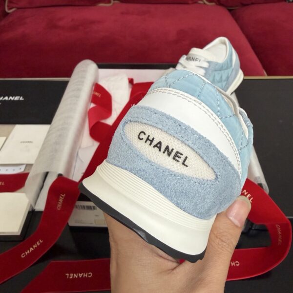 sy_no_5A31EFDC257BE1A436577EEB8E418E34_7 Chanel Light-Blue Quilted Nylon & Suede Retro Trainer Light-Blue-Quilted-Sneaker