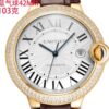 sy_no_5AB17B1139BFC2EAAABDA98EFD8BE930_1 Cartier Ballon Bleu leather strap couple mechanical watch men's and women's watches
