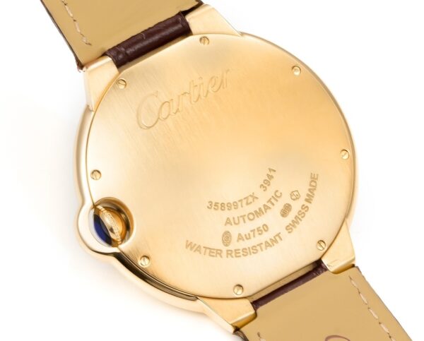 sy_no_5AB17B1139BFC2EAAABDA98EFD8BE930_7 Cartier Ballon Bleu leather strap couple mechanical watch men's and women's watches
