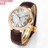 sy_no_5AB17B1139BFC2EAAABDA98EFD8BE930_8 Cartier Ballon Bleu leather strap couple mechanical watch men's and women's watches
