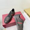 sy_no_5B617B9BE7658988BDFF790E3705F644_9 Gucci Black Leather Sneaker with Web Stripe