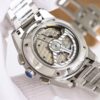 Jaeger LeCoultre automatic mechanical movement 100 meter waterproof men's watch Swiss watch 42mm blue dial rubber stainless steel strap