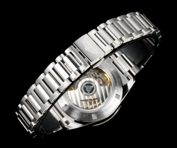 sy_no_5DBD1AC8BD29AD3FBAF4F7B22D647D36_8 LONGINES Kangkas Yuedong series automatic mechanical movement 100 meter waterproof women's watch Swiss watch 34mm green dial stainless steel strap