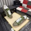 sy_no_5DE7F1C5AE486D52E88321EFCEB91907_2 Saint Laurent Olive Canvas Green Leather Low-Top Sneaker