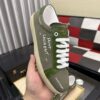 sy_no_5DE7F1C5AE486D52E88321EFCEB91907_3 Saint Laurent Olive Canvas Green Leather Low-Top Sneaker