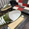 sy_no_5DE7F1C5AE486D52E88321EFCEB91907_7 Saint Laurent Olive Canvas Green Leather Low-Top Sneaker