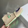 Dior Beige-Purple-Green Suede Mesh Mid-Top Sneaker