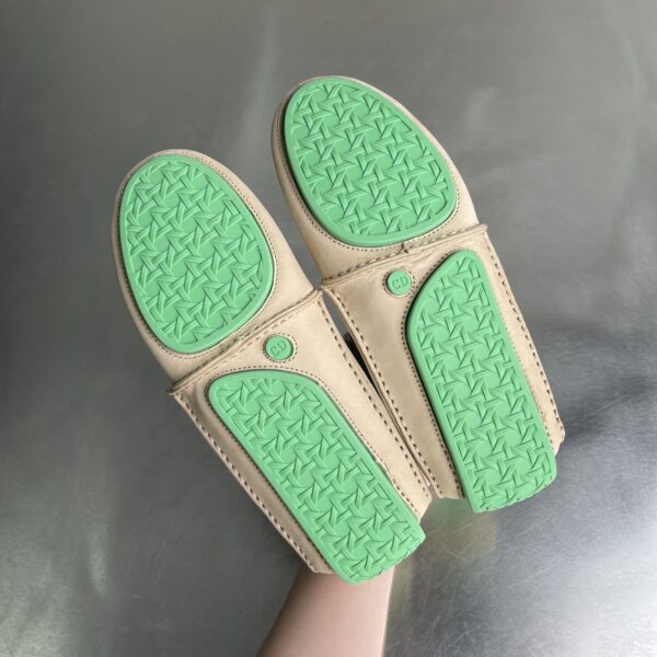 Dior Beige-Purple-Green Suede Mesh Mid-Top Sneaker