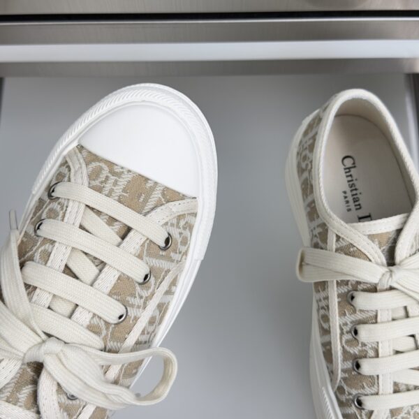 sy_no_5EAB6B2A0D7C2ADA0438F899B6CA499E_6 Dior Beige Oblique Jacquard Platform Low-Top Sneaker