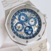 AUDEMARS PIGUET Audemars Piguet Royal Oak ROYAL OAK series automatic mechanical movement 20 meters waterproof unisex Swiss watch 41mm hollow dial titanium metal case