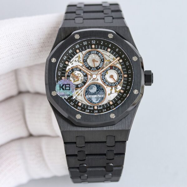 AUDEMARS PIGUET Audemars Piguet Royal Oak ROYAL OAK series automatic mechanical movement 20 meters waterproof unisex Swiss watch 41mm hollow dial titanium metal case