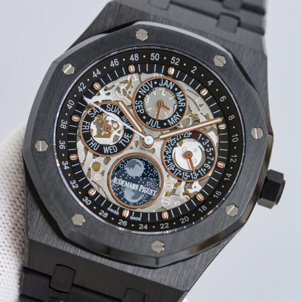 AUDEMARS PIGUET Audemars Piguet Royal Oak ROYAL OAK series automatic mechanical movement 20 meters waterproof unisex Swiss watch 41mm hollow dial titanium metal case
