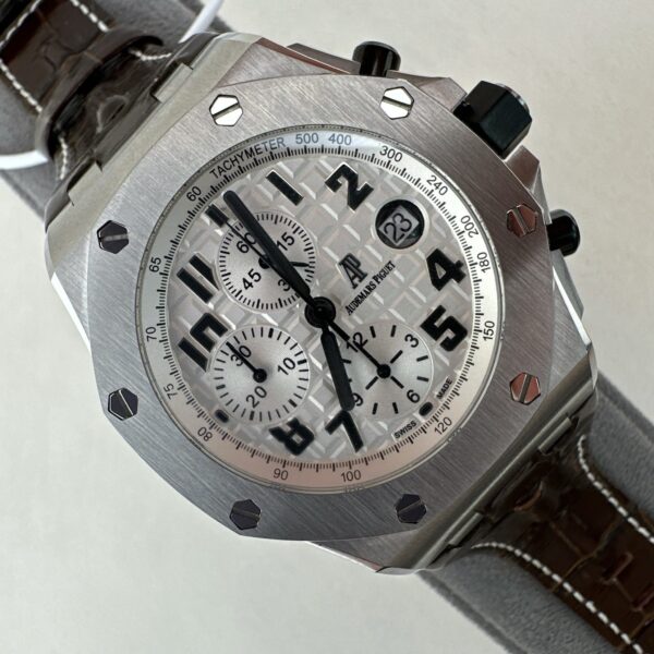 HUBLOT automatic mechanical movement dual eye display men's watch Swiss watch 44mm white dial
