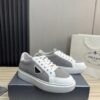 Prada Grey and White Chunky Low-Top Casual Sneaker
