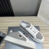 Prada Grey and White Chunky Low-Top Casual Sneaker