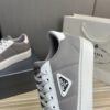 Prada Grey and White Chunky Low-Top Casual Sneaker